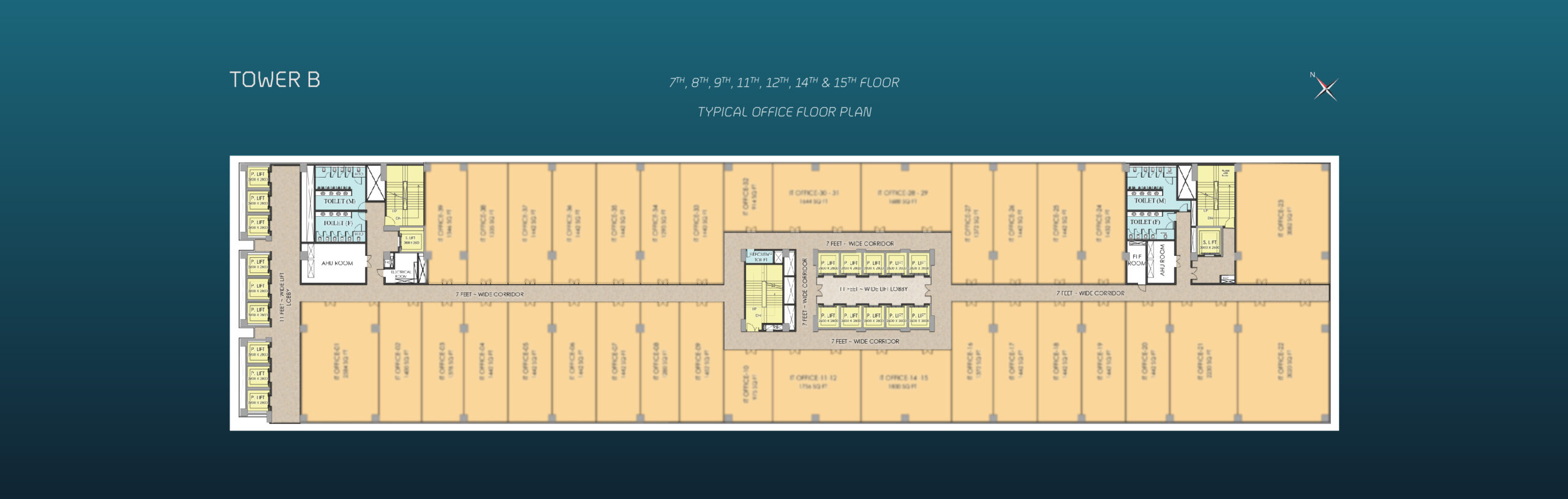 One FNG Tower B Office Floor Plan